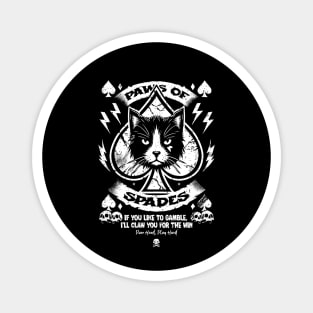 Paws Of Spades Magnet